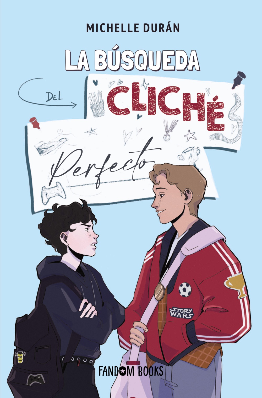 portada cubierta de La búsqueda del cliché perfecto de Michelle Durán, ilustrada por Alantaire